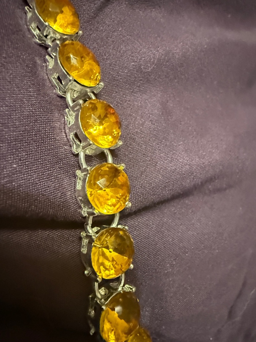 Yellow Crystal Tennis Bracelet - Unbranded - Picture 4 of 6